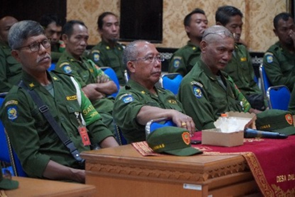 Antusias Anggota Linmas dan Satpam Se-Desa Dalung Ikuti Kegiatan Rapat Koordinasi